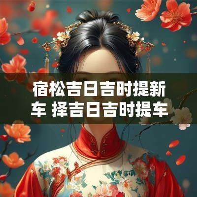 宿松吉日吉时提新车 择吉日吉时提车