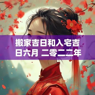 搬家吉日和入宅吉日六月 二零二二年搬家入宅吉日