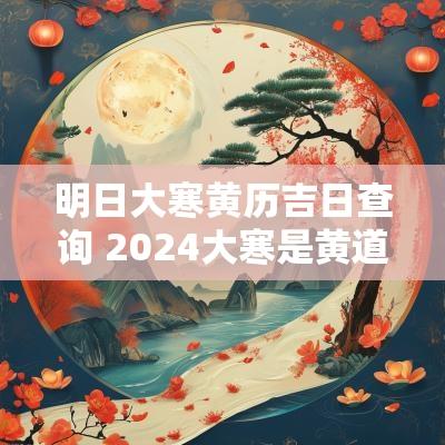明日大寒黄历吉日查询 2025大寒是黄道吉日吗
