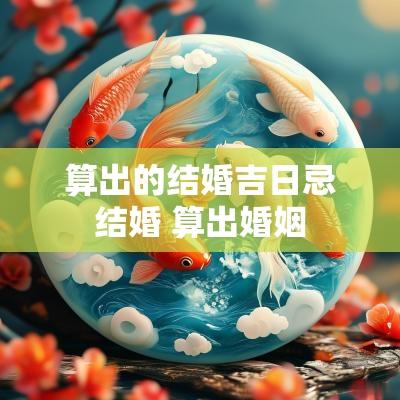 算出的结婚吉日忌结婚 算出婚姻
