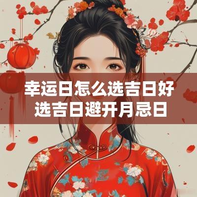 幸运日怎么选吉日好 选吉日避开月忌日