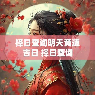 择日查询明天黄道吉日 择日查询