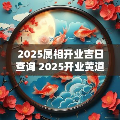 2025属相开业吉日查询 2025开业黄道吉日二月