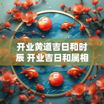 开业黄道吉日和时辰 开业吉日和属相