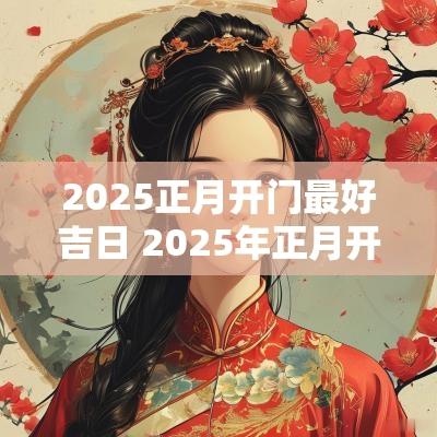 2025正月开门最好吉日 2025年正月开门吉日吉时
