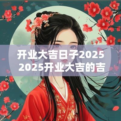 开业大吉日子2025 2025开业大吉的吉日