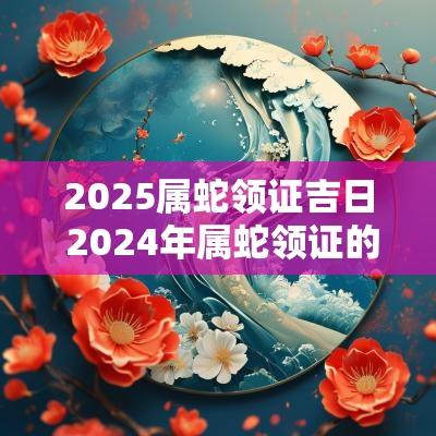 2025属蛇领证吉日 2025年属蛇领证的最佳日子
