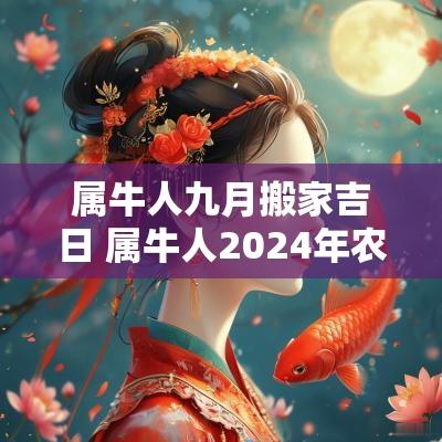 属牛人九月搬家吉日 属牛人2025年农历十月搬家吉日