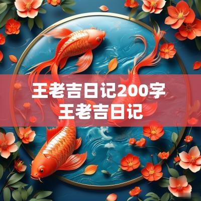 王老吉日记200字 王老吉日记