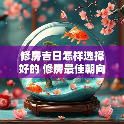 修房吉日怎样选择好的 修房最佳朝向