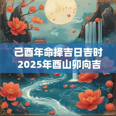 己酉年命择吉日吉时 2025年酉山卯向吉日