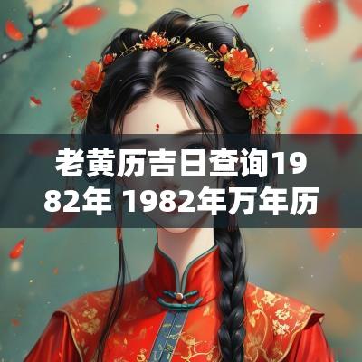 老黄历吉日查询1982年 1982年万年历老黄历查询表