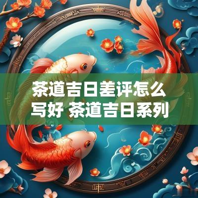 茶道吉日差评怎么写好 茶道吉日系列介绍词语