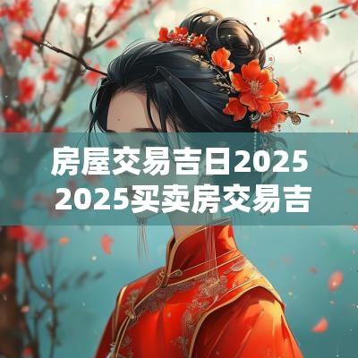 房屋交易吉日2025 2025买卖房交易吉日