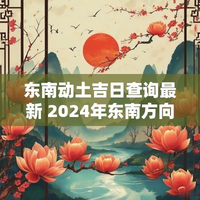 东南动土吉日查询最新 2025年东南方向动土有什么办法