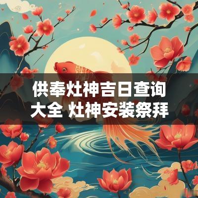 供奉灶神吉日查询大全 灶神安装祭拜最佳吉日
