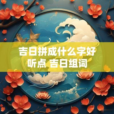 吉日拼成什么字好听点 吉日组词
