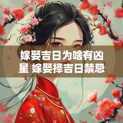 嫁娶吉日为啥有凶星 嫁娶择吉日禁忌