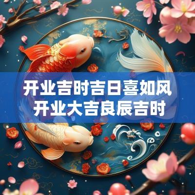 开业吉时吉日喜如风 开业大吉良辰吉时