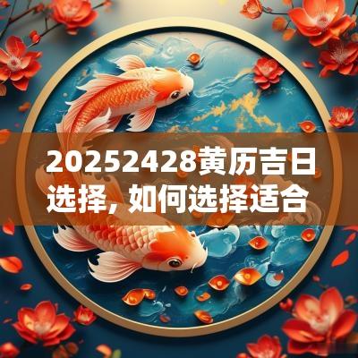 20252428黄历吉日选择, 如何选择适合的良辰吉日