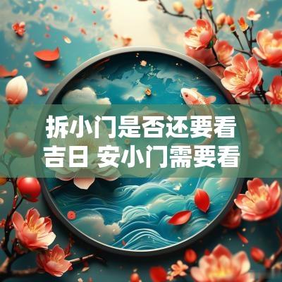 拆小门是否还要看吉日 安小门需要看吉日吗