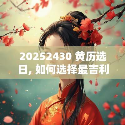 20252430 黄历选日, 如何选择最吉利的日子
