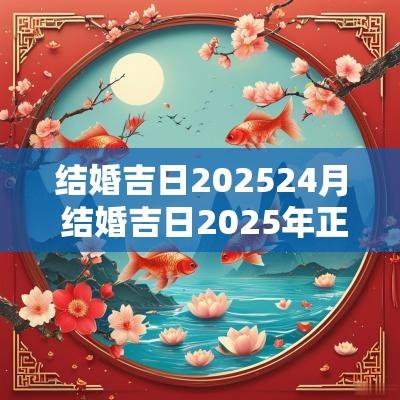 结婚吉日202524月 结婚吉日2025年正月初六