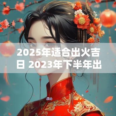 2025年适合出火吉日 2025年下半年出火吉日吉时查询
