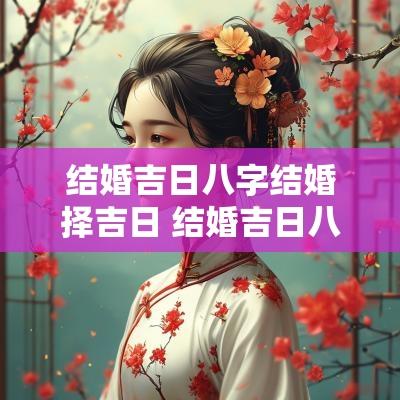 结婚吉日八字结婚择吉日 结婚吉日八字合婚