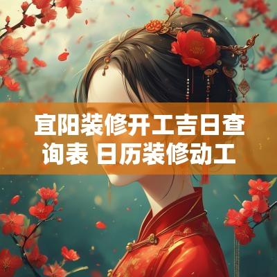 宜阳装修开工吉日查询表 日历装修动工吉日查询