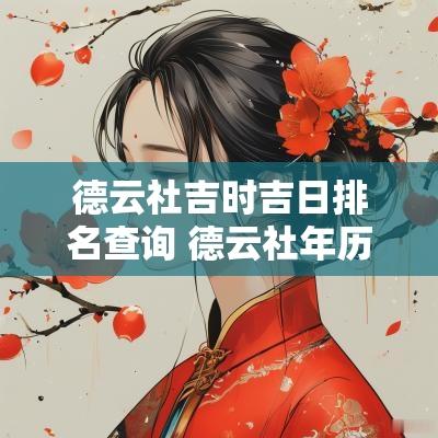 德云社吉时吉日排名查询 德云社年历表