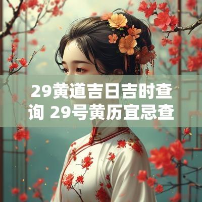 29黄道吉日吉时查询 29号黄历宜忌查询