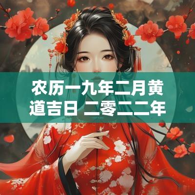 农历一九年二月黄道吉日 二零二二年农历九月黄道吉日