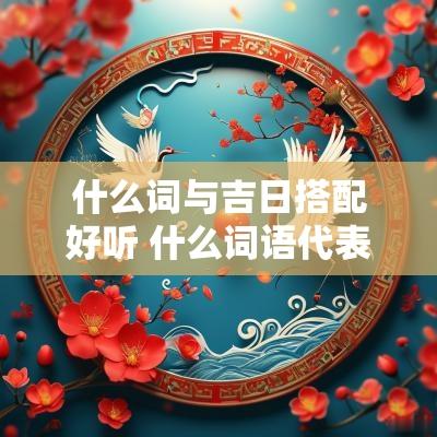 什么词与吉日搭配好听 什么词语代表吉日吉时