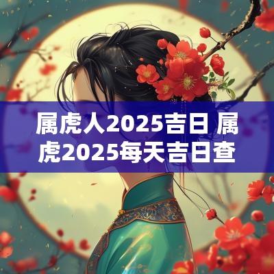 属虎人2025吉日 属虎2025每天吉日查询