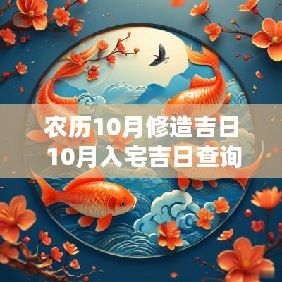 农历10月修造吉日 10月入宅吉日查询