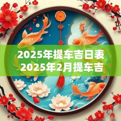 2025年提车吉日表 2025年2月提车吉日