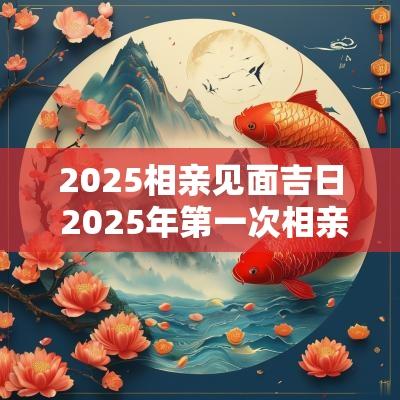 2025相亲见面吉日 2025年第一次相亲吉日