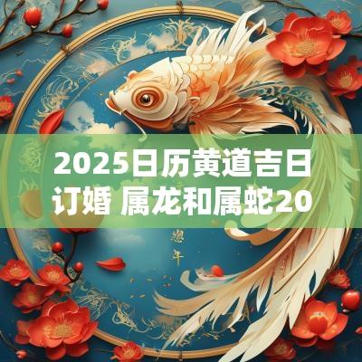 2025日历黄道吉日订婚 属龙和属蛇2025订婚日期