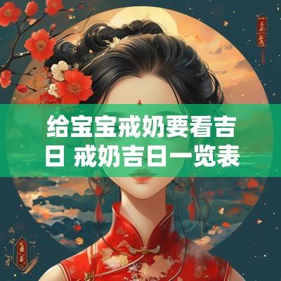 给宝宝戒奶要看吉日 戒奶吉日一览表