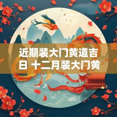 近期装大门黄道吉日 十二月装大门黄道吉日
