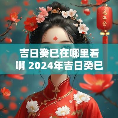 吉日癸巳在哪里看啊 2025年吉日癸巳