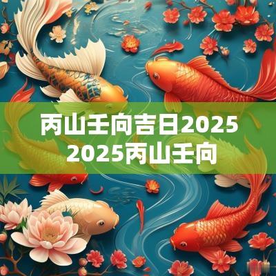 丙山壬向吉日2025 2025丙山壬向