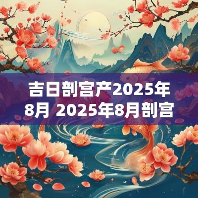 吉日剖宫产2025年8月 2025年8月剖宫产吉日