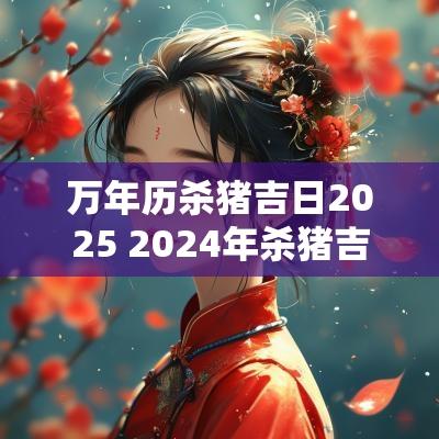 万年历杀猪吉日2025 2025年杀猪吉日查询老黄历