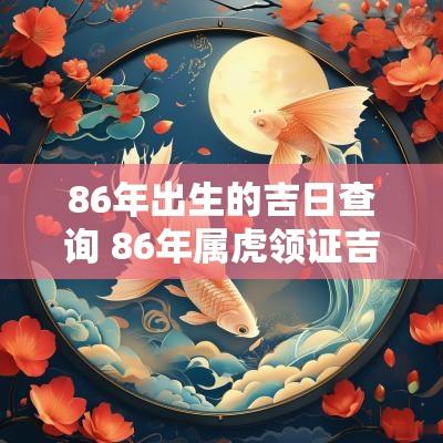 86年出生的吉日查询 86年属虎领证吉日