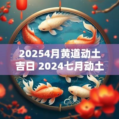 20254月黄道动土吉日 2025七月动土黄道吉日