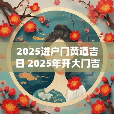 2025进户门黄道吉日 2025年开大门吉日查询