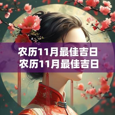 农历11月最佳吉日 农历11月最佳吉日查询