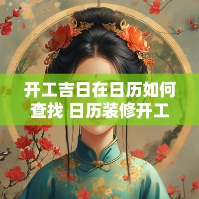 开工吉日在日历如何查找 日历装修开工吉日一览表